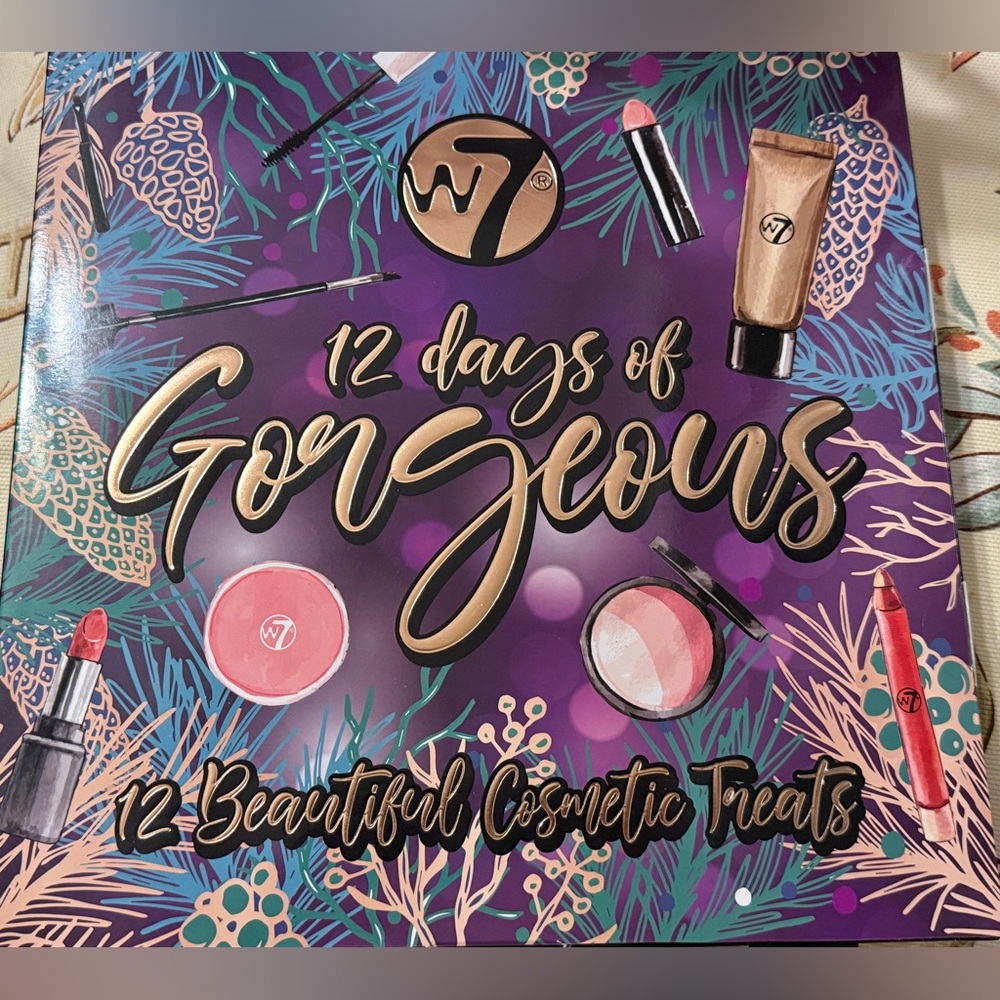 W7 12 Days of Gorgeous Advent Calendar beautiful cosmetic treats New